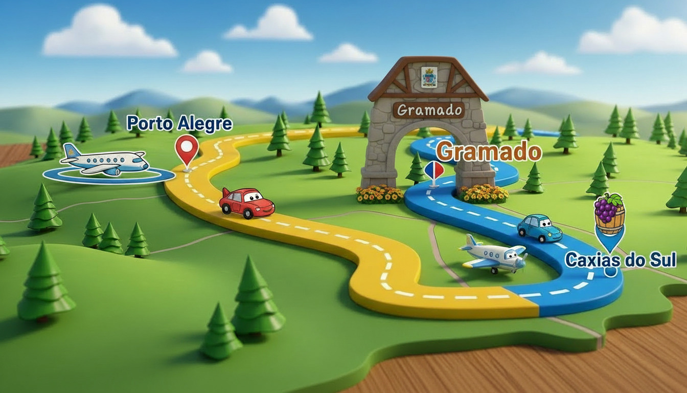 Como chegar em Gramado e Canela: Guia de Transporte e Logística 2026